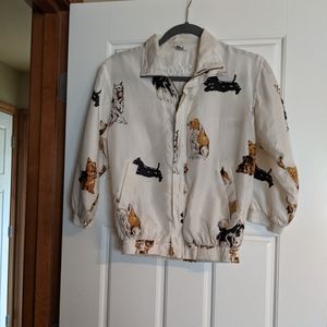 CoAco silk jacket DOGS